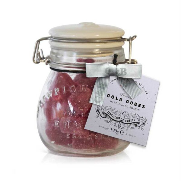 Cartwright & Butler Cola Cubes Sweets in jar