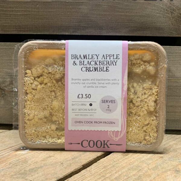 COOK Apple and Blackberry Crumble - Serves 2