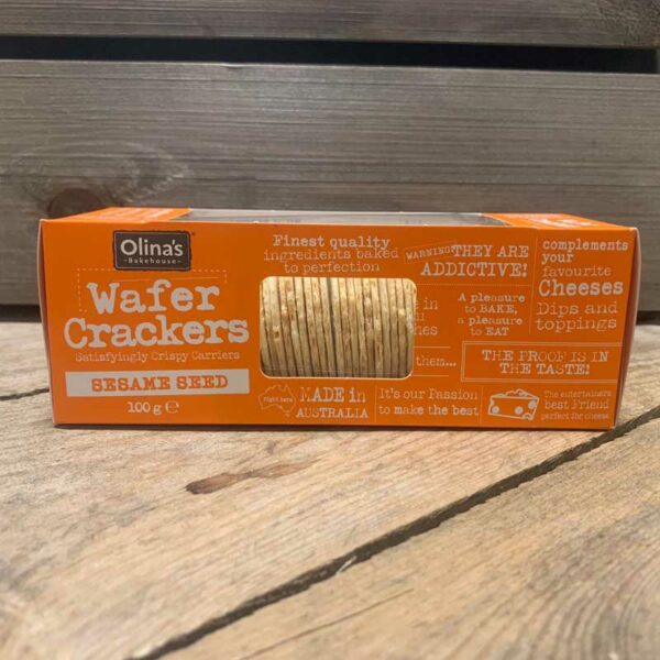 Olina's Bakehouse Sesame Wafer Crackers (100g)
