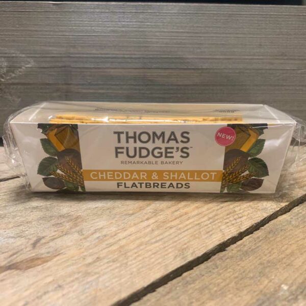 Thomas Fudge's Cheddar & Shallot Deli Flatbreads (100g)