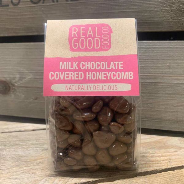 Real Good Food Co. Milk Chocolate covered Honeycomb 150g