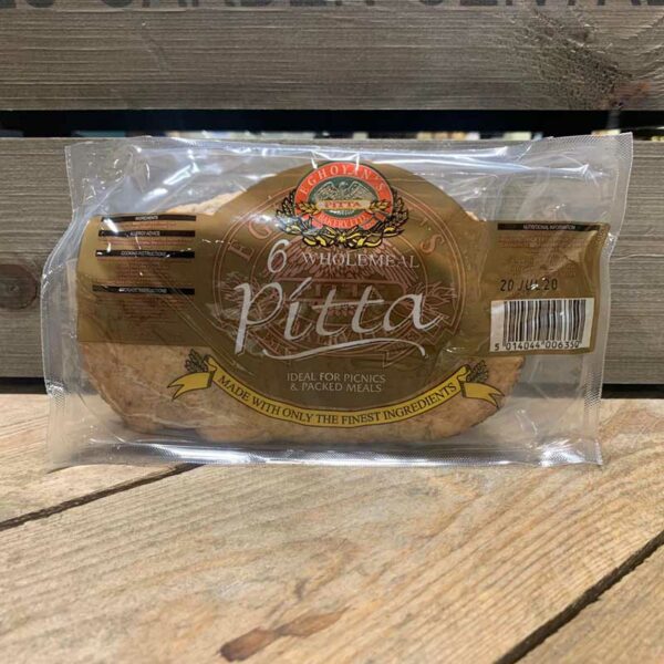6 Large Wholemeal Pitta Breads