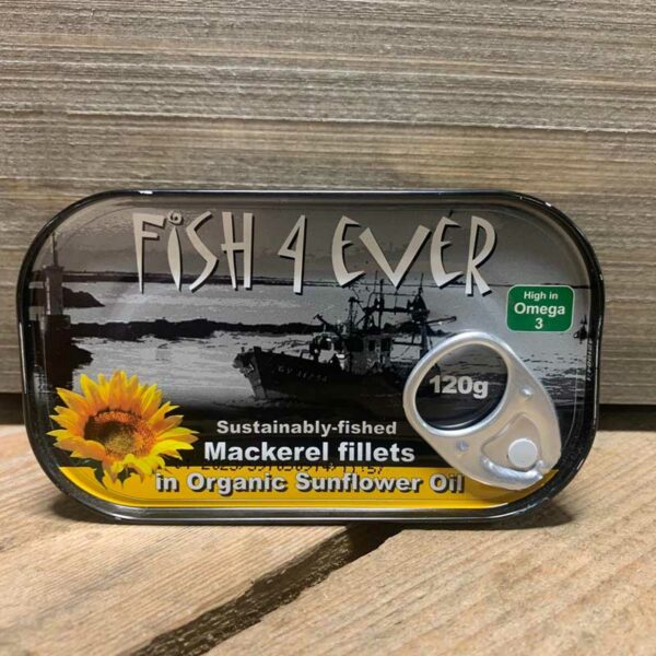 Fish 4 Ever- Mackerel in Sunflower Oil 120g