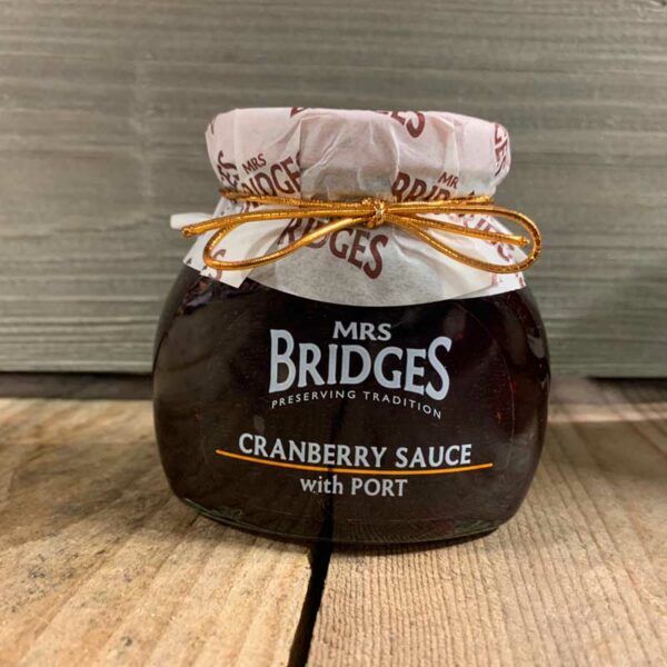 Mrs Bridges Cranberry Sauce w Port 250g