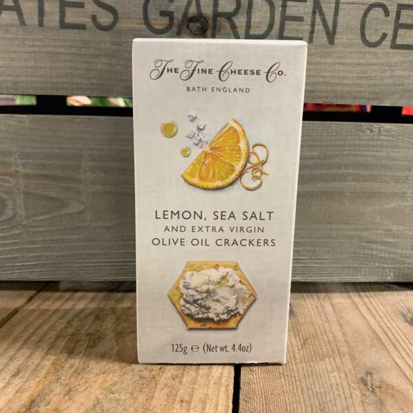 Fine Cheese Lemon/Sea Salt & Ex Virgin O/Oil Crackers 125g