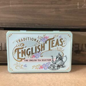 Vintage Victorian 72 Teabag Tin E/B