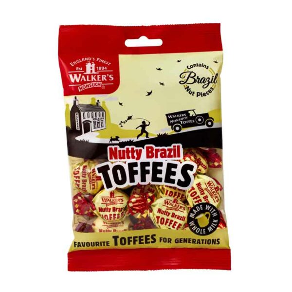 Walkers Nonsuch Nutty Brazil Toffees (150g)