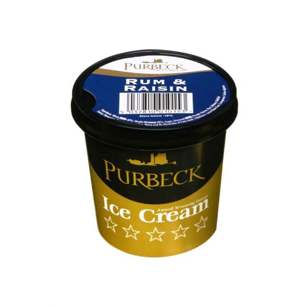 Purbeck Rum & Raisin Ice Cream (125ml)