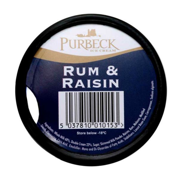 Purbeck Rum & Raisin Ice Cream (125ml)