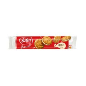 Lotus Biscoff Sandwich Biscuits with Vanilla Flavour Filling (150g)