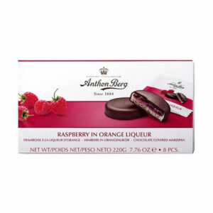 Anthon Berg Raspberry in Orange Liqueur Chocolate Covered Marzipan (220g)