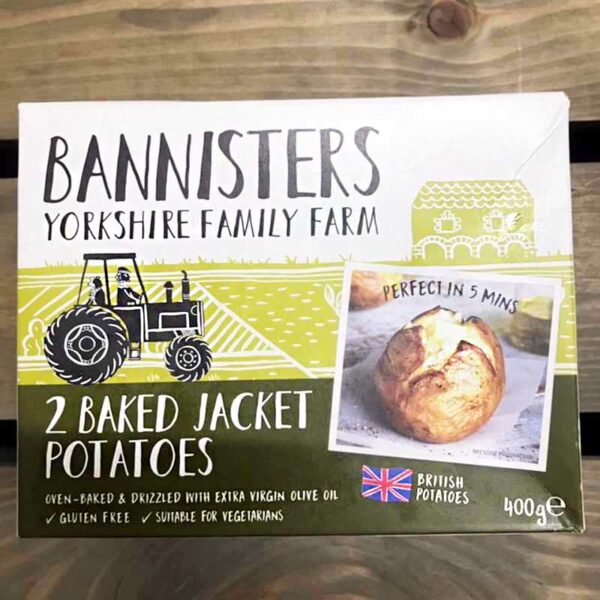 Bannisters Baked Jacket Potatoes (Pack of 2)