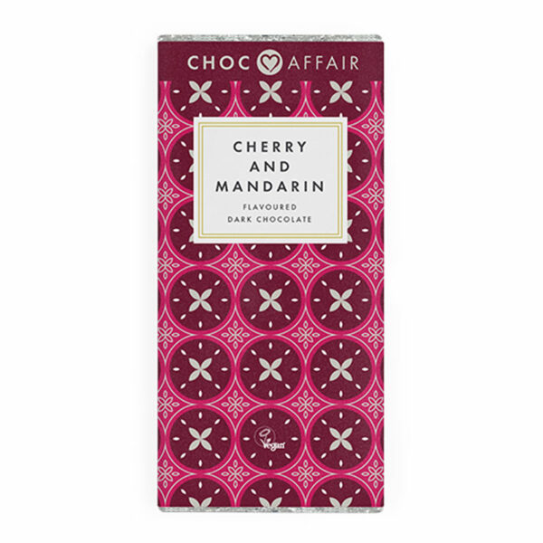 Choc Affair Cherry & Mandarin Dark Chocolate (90g)