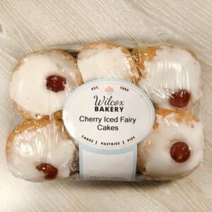 Wilcox Bakery Cherry Iced Fairy Cakes (Pack of 6)