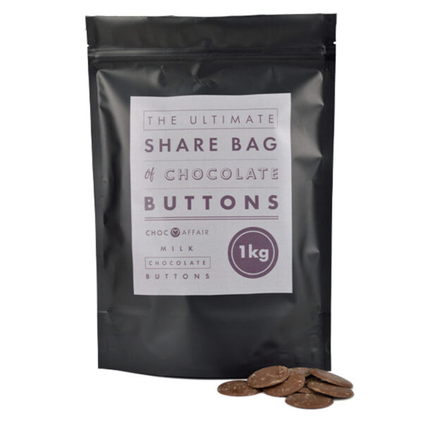 Choc Affair The Ultimate Share Bag of Milk Chocolate Buttons (1kg)