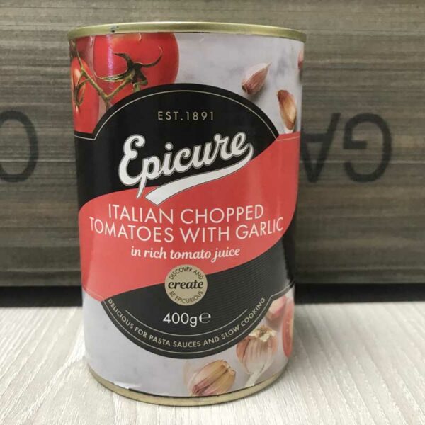 Epicure Italian Chopped Tomatoes with Garlic (400g)