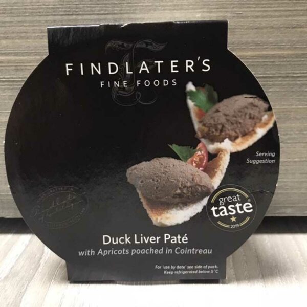 Findlaters Duck Liver Paté with Apricots Poached in Cointreau (150g)