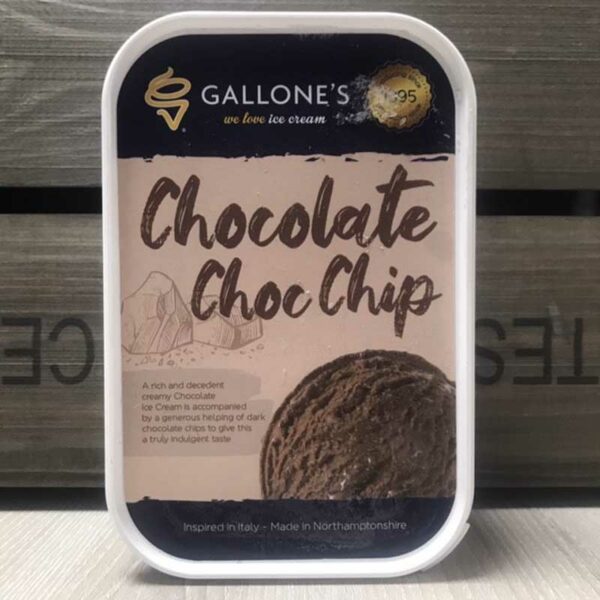 Gallone's Chocolate Chip Ice Cream (1 Litre)