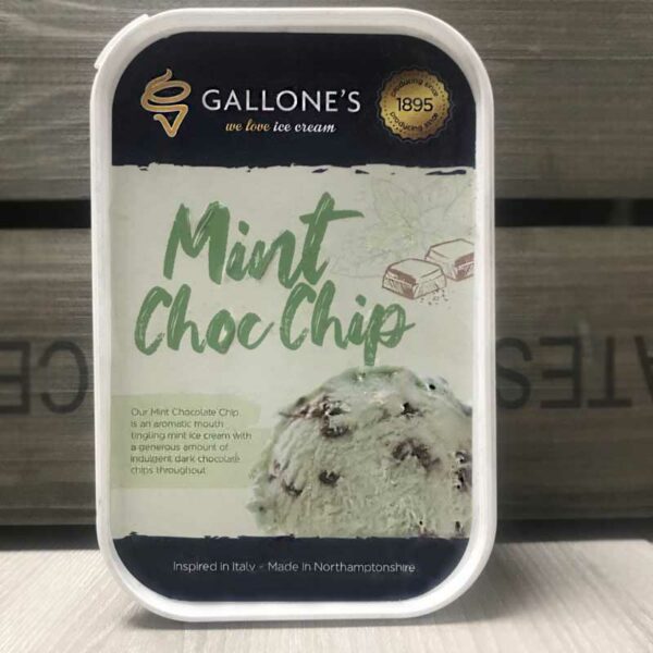 Gallone's Mint Chocolate Chip Ice Cream (1 Litre)