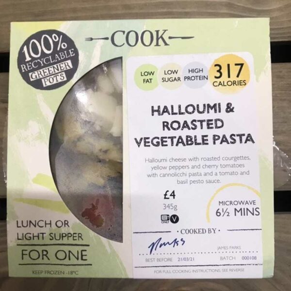 COOK Halloumi & Roasted Vegetable Pasta