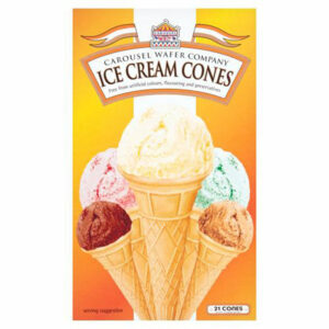 Carousel Ice Cream Cones (Pack of 21)