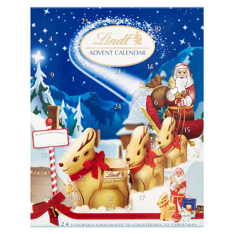 Lindt Milk Chocolate Advent Calendar Christmas Calendar