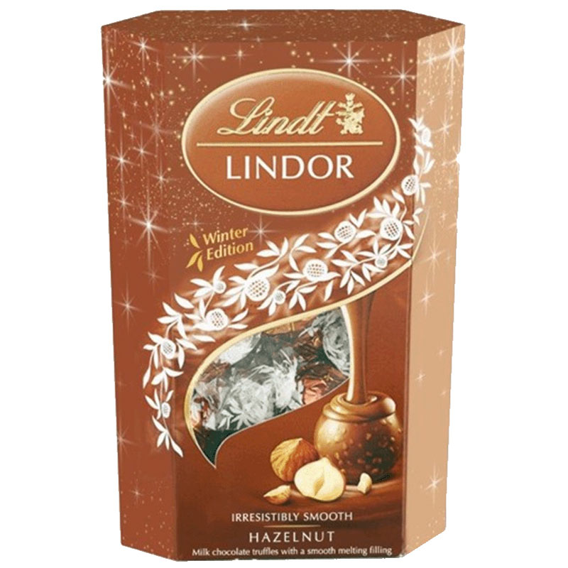 Lindt Lindor Hazelnut Truffles 200g Smooth Chocolate Truffles 3297