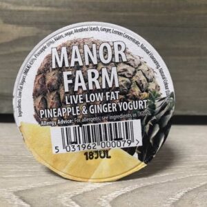 Manor Farm Low Fat Pineapple and Ginger Live Yogurt (125g)