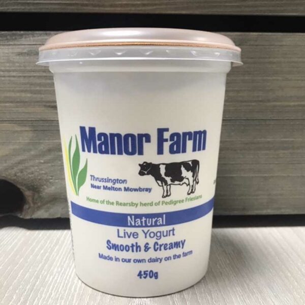 Manor Farm Natural Live Yoghurt Smooth & Creamy (450g)