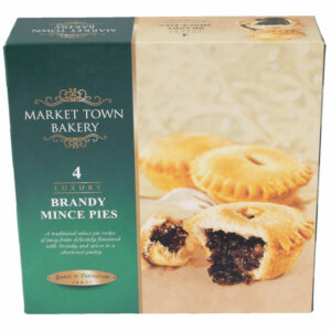 Market Town Bakery Brandy Mince Pies (Pack of 4)