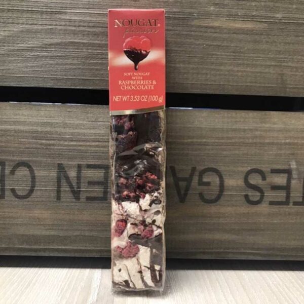 QUARANTA Soft Nougat Bar - Raspberries & Dark Chocolate (100g)
