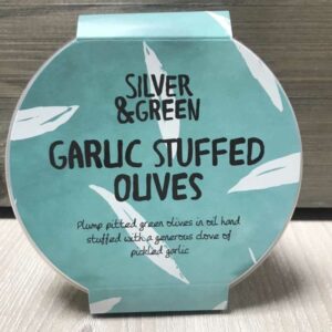 Silver & Green Garlic Stuffed Olives