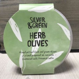 Silver & Green Herb Olives