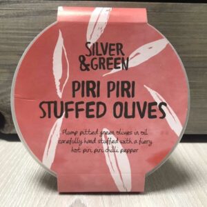 Silver & Green Piri Piri Stuffed Olives