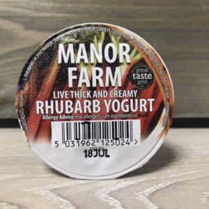Manor Farm Rhubarb Live Yogurt (125g)
