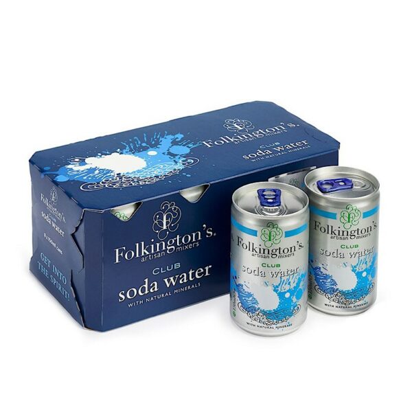Folkingtons Club Soda Water (Pack of 8)