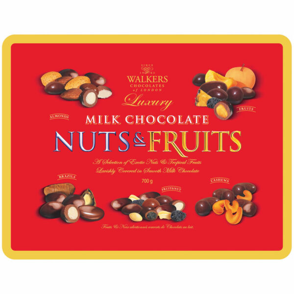 Walkers Chocolates Luxury Milk Chocolate Nuts & Fruits (700g)