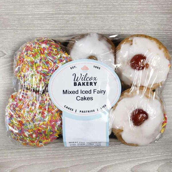 Wilcox Bakery Mixed Iced Fairy Cakes (Pack of 6)