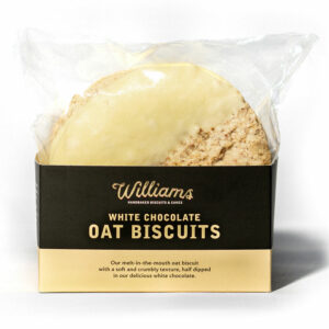 Williams Handbaked White Chocolate Oat Biscuits studio